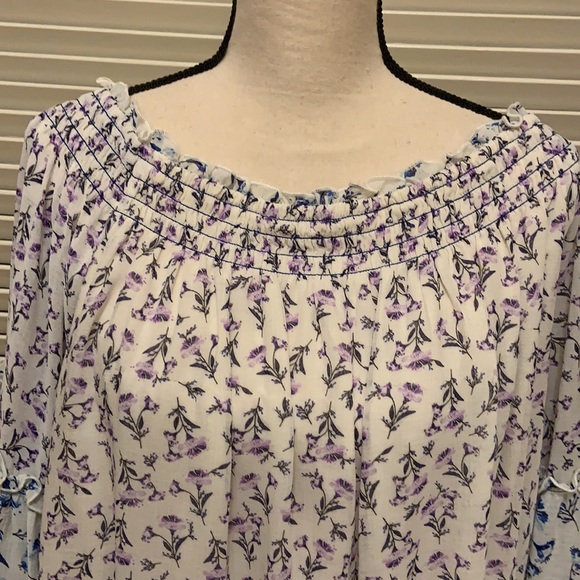 161. Free People Rose Valley Top in Ivory Combo - Picture 7 of 16